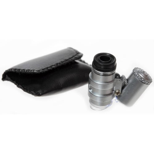 45x Lighted Pocket Microscope, Case