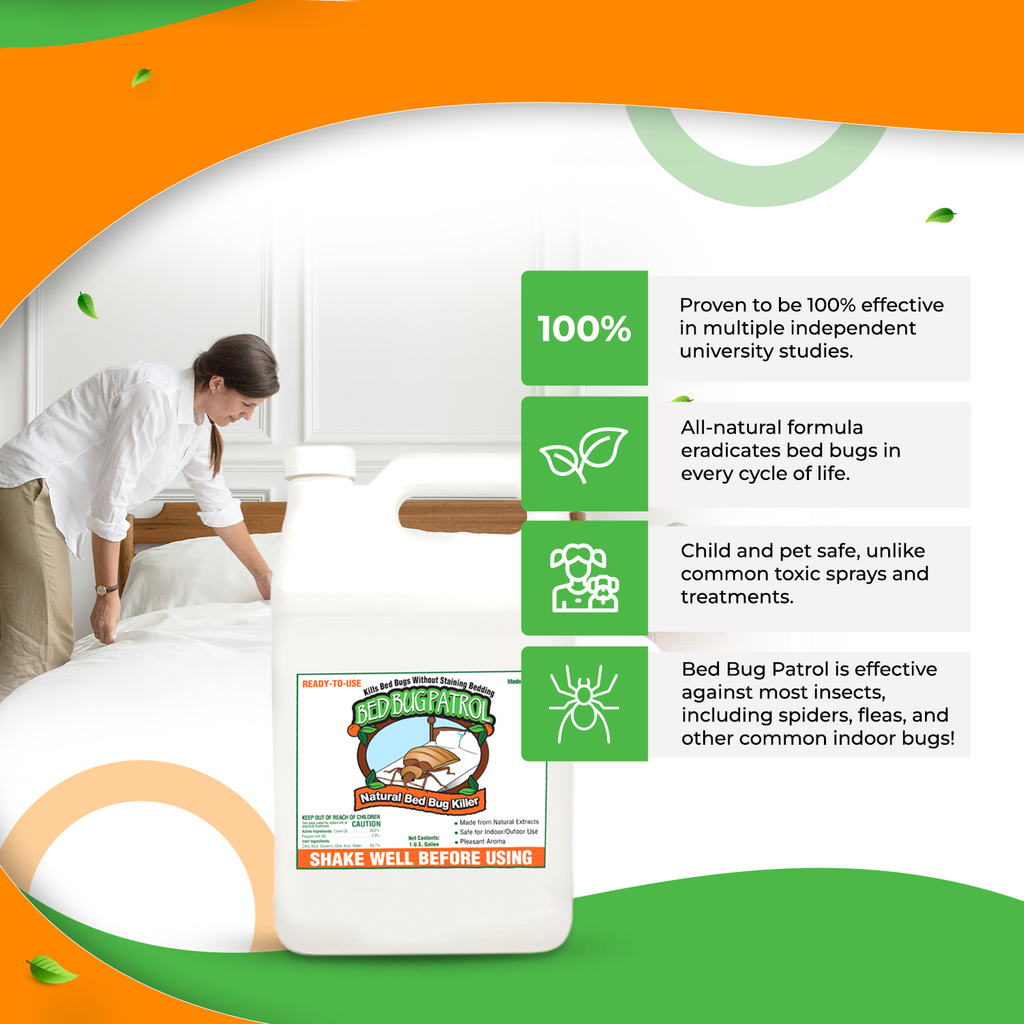 Bed Bug Patrol Bed Bug Killer | Full Infestation Home Protection Pack | 100% Environmentally Friendly, Family & Pet Safe Bed Bug Killer Formula