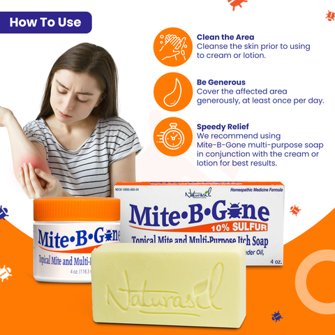 How to use mite b gine 10% sulfur