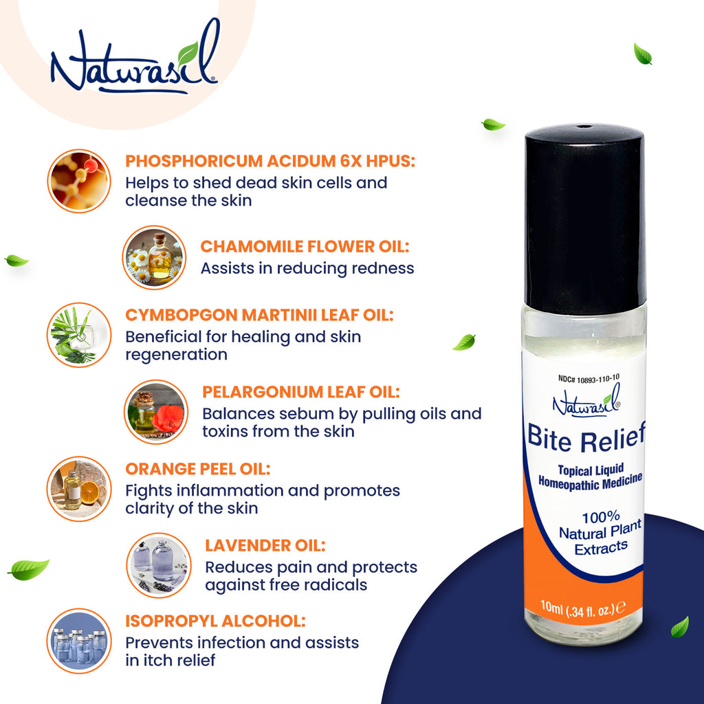 Natural Itch & Bite Relief by Naturasil - 10 mL Roll-On