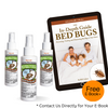 Patrulla de chinches | Viajes seguros | Spray de viaje para eliminar chinches de cama | Paquete de 3 paquetes | 3 oz cada una